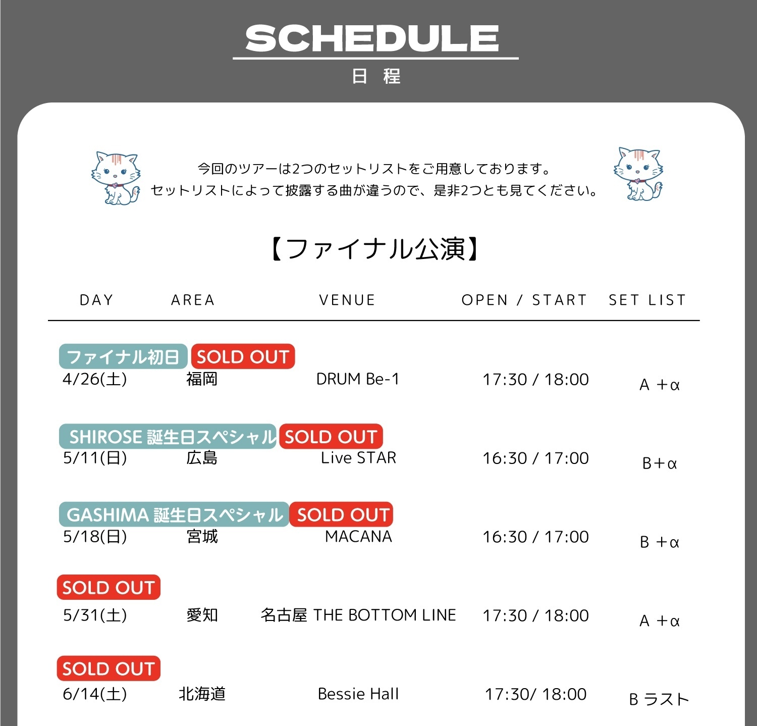 WHITE JAM TOUR 2025 「TATTOO」全国24ヶ所 ー初のホールライブへの道